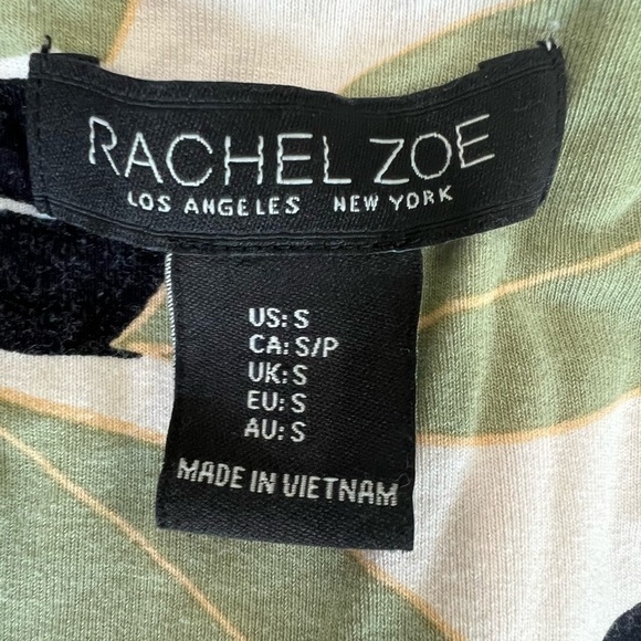 Rachel Zoe short sleeve multicolored floral a-line stretchy dress size small - Picture 6 of 7